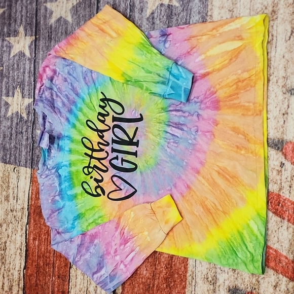 Other - Tie dye Girls Birthday shirt